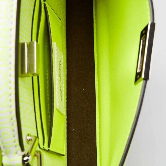Fendi x Marc Jacobs Neon Yellow Embossed Leather Small Peekaboo Iseeu XCross - Picture 11 of 11